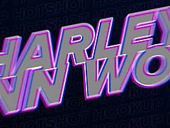 Badass smash fills the tart of curly babe Harley Ann Wolf with monster cock and squirting action