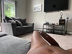 i bust a huge nut on her perfect ebony ass and just kept pounding that wet pussy doggystyle...