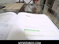 Step brother talks sister sera ryder into giving nasty taboo blowjob