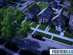 Naughty Newbie Gets Taught Roughly By Busty Milf And Stepdad In Threesome!