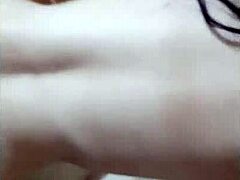 Bold cock pounds cute European beauty from behind in wet doggystyle on the bed.