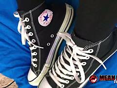 cassandra cain just casually demands that you clean and worship her sneakers