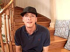 so this 18 teen angelina valentine ends up fucking alex gonz right there on the stairs in a casual hookup