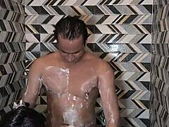 Big Cock Cums In Mouth During Bathroom Sex With Muscular Housewife