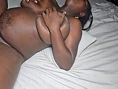 Ebony BBW with Big Boobs Enjoys Intense Doggy Style from Monster Cock