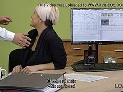 loan4k delivery girl handles hard cock