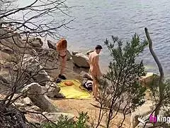 Redhead Babe Seeks Outdoor Fun in Forest Encounters