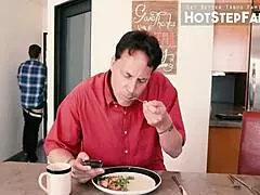 Stepson, wanna bang stepmommy in the kitchen? Melissa Lynn's waiting!