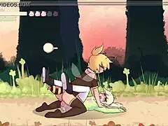 Max the Elf Pornplay Hentai Game Ep 1: Cute Gay Elf Pegged by Wild Futanari Monster Girl