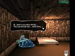 in the hentai game, a flying princess gets captured and bred by slimes and monsters