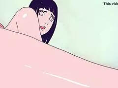Hinata dives into hot hentai sex