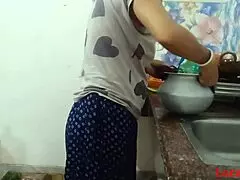 Local bhabi enjoys intimate moments in the dining room from official localsex31 video