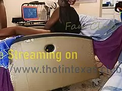 ebony thot in texas flaunts her big natural tits and real boobs