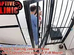 Jasmine Rose naked backstage in gyno exam