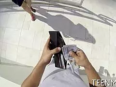 Honey Courtney Loxx Engulfs Cock for Cash in Hardcore Blowjob Scene