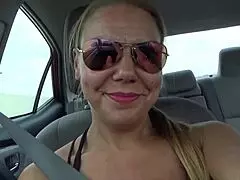 Swedish Cheating Wife Deepthroats and Gags in Miami POV