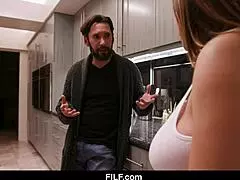 Big breasted step daughter loves riding step dad