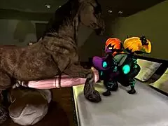 Double Imp in Wild Cartoon Action