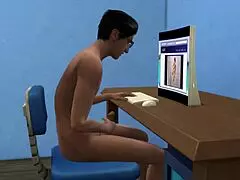 Indian Stepmom Spies Nerd Stepson Masturbating to Online Porn Videos