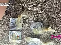 omg i cant believe i did this pussy insertion with used condoms