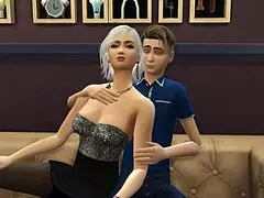 Milf Stepmom Rides Stepson Roughly On Christmas Eve. She Takes Him Doggy Style With Natural Tits Bouncing