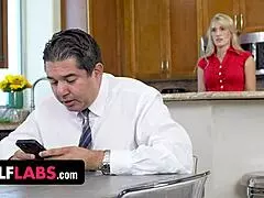 Mylf Sex Robot Sarah Taylor Craves Big Dick Adjustment in Kitchen