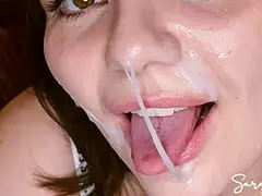 Sarah Sota Craves Cum in Wild Oral Creampie Mix.