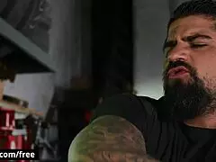 Cute Twink Lev Ivankov Rides His Muscular Boss Ryan Bones Dick Until He Cums All Over Him - Bromo