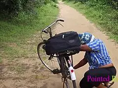 Beautiful Local Lady Enjoys Hard Outdoor Action