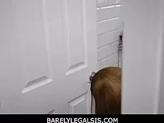 tender petite 18+ girls dani blu and jeni angel give handjob to step brother myles long.