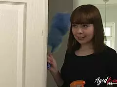 Her husband arranged a steamy threesome with the maid