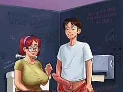 Summertime Saga gameplay with public hentai action part 2