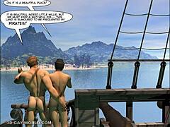 Esplorando avventure di mozzo in mondo gay 3D fumetti con twist divertenti