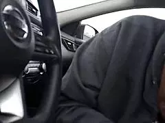 My wife sucks my dick in broad daylight with her big tits