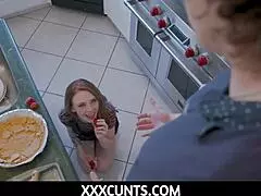 lucky stud pummels petite teen madi collins pussy on desk