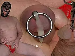 Kinky Dutch BDSM Toy Insertion with Urethral Cumshot Wow!