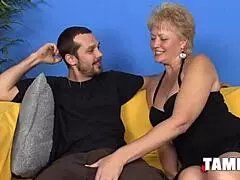 Mature Blonde Teases with Three Dongs in Her Mouth.