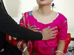 Indian teacher seduces student, showing big juicy boobs, pussy, and asshole closeup to teach hardcore fucking and satisfaction