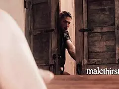 oh no, my stepdad sucks uncle's cock at the creepy ranch outdoors!