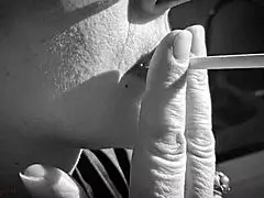 Karina, the sexy french model, gets naughty with the photographer behind the scenes.