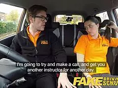 Worst Driver Fucked In Car Lesson