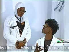 Horny nurse riding patient dick hard in hospital bed late night