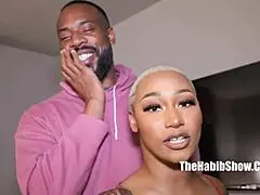 Chicago's thickassdaphne with big natural booty meets Jovan Jordan's monster BBC for deepthroat action
