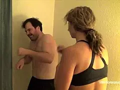 yo, watch amber black punch out this fat nude dude?