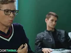 Hot Twink Deepthroats Professor!