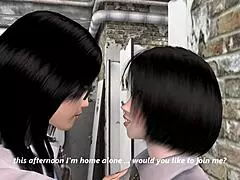 akiko and kahori, new classmates with a hidden surprise in uniform