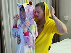 Busty MILF Dominatrix Pegs Her Submissive Guy With Strapon