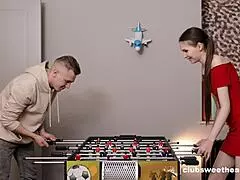 fucking skinny 18yo after intense fussball match