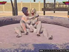 Hey, check Misty vs Okan in wild naked 3D wrestling