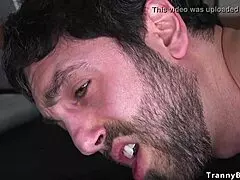 Tranny Dom Anal Fucks Male at Gym